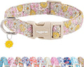 Faygarsle Floral Girl Dog Collar, Cotton Fabric by Faygarsle