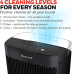 Honeywell HEPA Air Purifier for Home, 938 Ft² Rooms in 1 Hour, Turbo Clean - Image 5