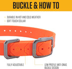 Carhartt Fully Adjustable Waterproof Dog Collar, Hunter Orange, One Size - Image 3