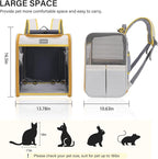 Cat Backpack Carrier, Collapsible and Breathability Cat Carrier Large - Image 5