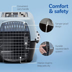 Petmate Dog Crates for Small Dogs & Cat Carriers, Two-Door Plastic Pet Kennel - Image 5