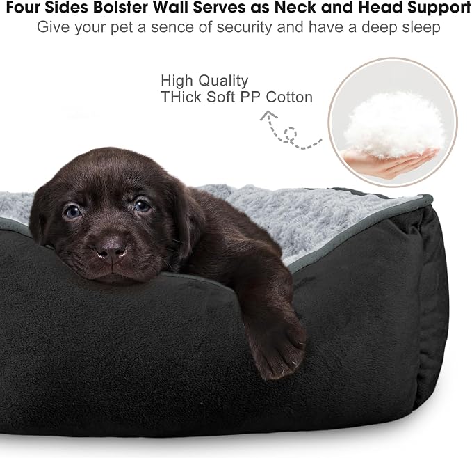JOEJOY Rectangle Dog Bed for Large Medium Small Dogs - Image 2