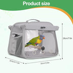 Portable Small Bird Travel Cage Carrier, Parrot Parakeet Cockatiels Bird Travel - Image 4