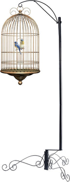 HOHIYA 61″ Heavy Duty Shepherd Hook Bird Feeder and Cage Stand - Image 2