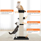 Cat Scratching Post 33 Inch Nature Sisal Cat Scratch Post - Image 4