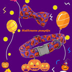 Dog Collar - Halloween Pumpkin Bowtie Pet Collar Gift Soft Bow Collar Pet - Image 6