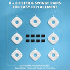 16 Pcs Cat Water Fountain Filters - Image 9