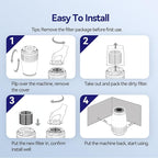 Air Purifiers for Home Bedroom, 3-in-1 HEPA Filter for Pets Dander Dust Pollen - Image 7