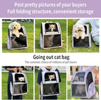 Cat Backpack Carrier for Small Dogs and Medium cat Puppy Kitten Bunny Pet - Image 3