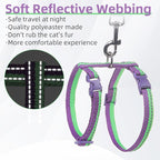 PUPTECK Adjustable Cat Harness and Leash Set Escape Proof Kitten Strap Collar - Image 5