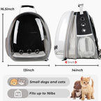 Lollimeow Cat Carrier Backpack, Expandable Bubble Pet Carrier - Image 3