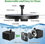 AISITIN 2.5W Solar Bird Bath Fountain Pump, Solar Fountain - Image 4