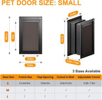 Cat Door for Wall, All Aluminum Doggy Doggie Pet Door Small Dog Door, - Image 5