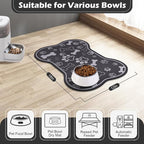 Dog Cat Food Mat, Rapid Absorbent Pet Feeding Mat, Bone Shaped Dog Placemat - Image 6