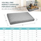 Explore Land Waterproof Dog Bed Cover Canvas Washable Dog Crate Pad Replacement - Image 3
