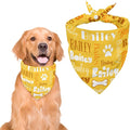 Personalized Dog Bandanas Custom Neckwear Name Button Anti-loosening Dog Scarf by Unknown