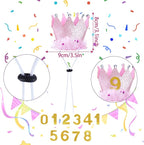 hoyuwak Dog Birthday Party Supplies Girl Dog Birthday Bandana Tutu Set Cute Hat - Image 4