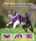 Halypet Cat Harness and Leash Set Escape Proof Adjustable Cat Leash Comfortable - Image 6