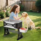 3 Gallon Elevated Large Dog Water Bowl, 3 Height Adjustable Stainless Steel - Image 7