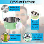 4 Pieces Crate Dog Bowl, Removable Stainless Steel Pet Kennel Hanging Food - Image 2