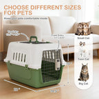 MoNiBloom 22-Inch Dog Crate Plastic 2-Door Top Loading Cat Carrier, Hard-Sided - Image 5