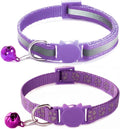 Purple Reflective Cat Collar by HimyBB