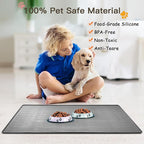 Largest Dog Food Mat, 39.5"x29.5" Silicone Dog and Cat Mat - Image 7