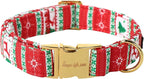 Unique style paws Christmas Dog Collar Metal Buckle Christmas Tree Puppy Collar by Uniquestylepaws