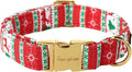 Unique style paws Christmas Dog Collar Metal Buckle Christmas Tree Puppy Collar by Uniquestylepaws