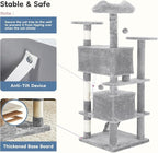 DUMOS 54-inch Indoor Cat Tree Tower –Multi-Level Pet House - Image 4