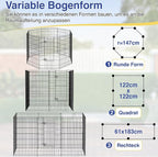 FDW 42 Inch Dog Pen 8 Panel Dog Playpen Indoor Outdoor Metal Puppy Pet Fence - Image 5