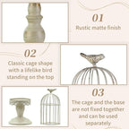 Birdcage Candle Holder Decorative Bird Cages - Image 4