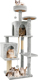 58.5inch Large Cat Tree Tower Condo by TSCOMON