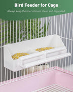 Pawfly 1 Pack Bird Feeder for Cage Hanging Plastic Feeder - Image 7