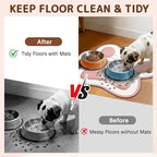Dog Food Mat for Bowls, Absorbent Quick Dry Dog Cat Mats for Food and Water - Image 3