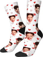D-Story Custom Face Socks, Personalized Photo Picture on Socks, Unisex Athletic by Enjoy-yjl