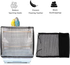 Bird Cage Cover, Parakeet Cage Acessories Adjustable Seed Catcher Birdcage Seed - Image 3