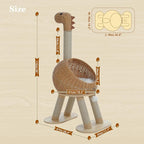 PAWZ Road Modern Cat Tree 46” Cat Dinosaur Tower - Image 2