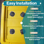 8-Pack 2" Circular Vent Covers, Steel Mesh Screen, Circular Screen - Image 5