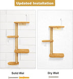 Brown Wall Mounted Cat Wall Climber & Tree - Image 6