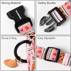 DOGWONG Fall Dog Collar- Pink Halloween Dog Collars Adjustable Classic - Image 3
