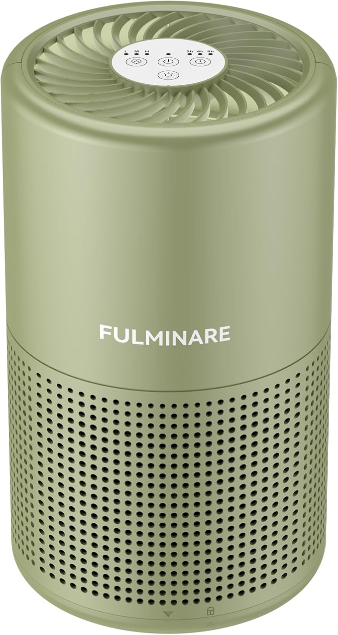 FULMINARE Air Purifiers for Home Bedroom H13 HEPA Air Purifier, 3 Speeds by PureAirPowerfulSound