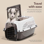 Petmate Dog Crates for Small Dogs & Cat Carriers, Two-Door Plastic Pet Kennel - Image 2