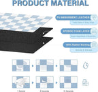 Pet Feeding Mat, Checkered Cat Bowl Mats, Quick Dry Dog Water Dispenser Mats - Image 2