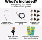 Forever Stick with 9 Feather Toy Lures - Image 2