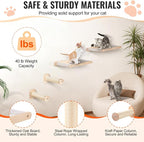 VEVOR Wall Mounted Cat Shelves, Perches - Image 3