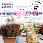 Cat Collar Breakaway with Bells, 3 Pack Spring Flower Cat Collars - Image 5