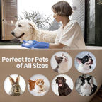 DELOMO Dog Washing Gloves Large Size: 1 Pair Soft and Gentle Silicone Pet - Image 6