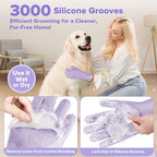 6PCS Pet Grooming Kit for Dogs, Cats and Horses | Dog Washing Gloves | Dog Bath - Image 3