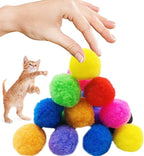 PET SHOW 50pcs 1.5"/3.8cm Cat Toy Balls Soft Kitten Pompon Toys Indoor Cats - Image 6